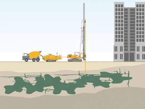 Klemm Applications: Rock grouting