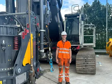 Finn Bennington completed an internship in Germany.